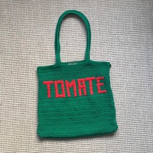 Clare V. Crochet Tomate Embroidered Michel Tote
